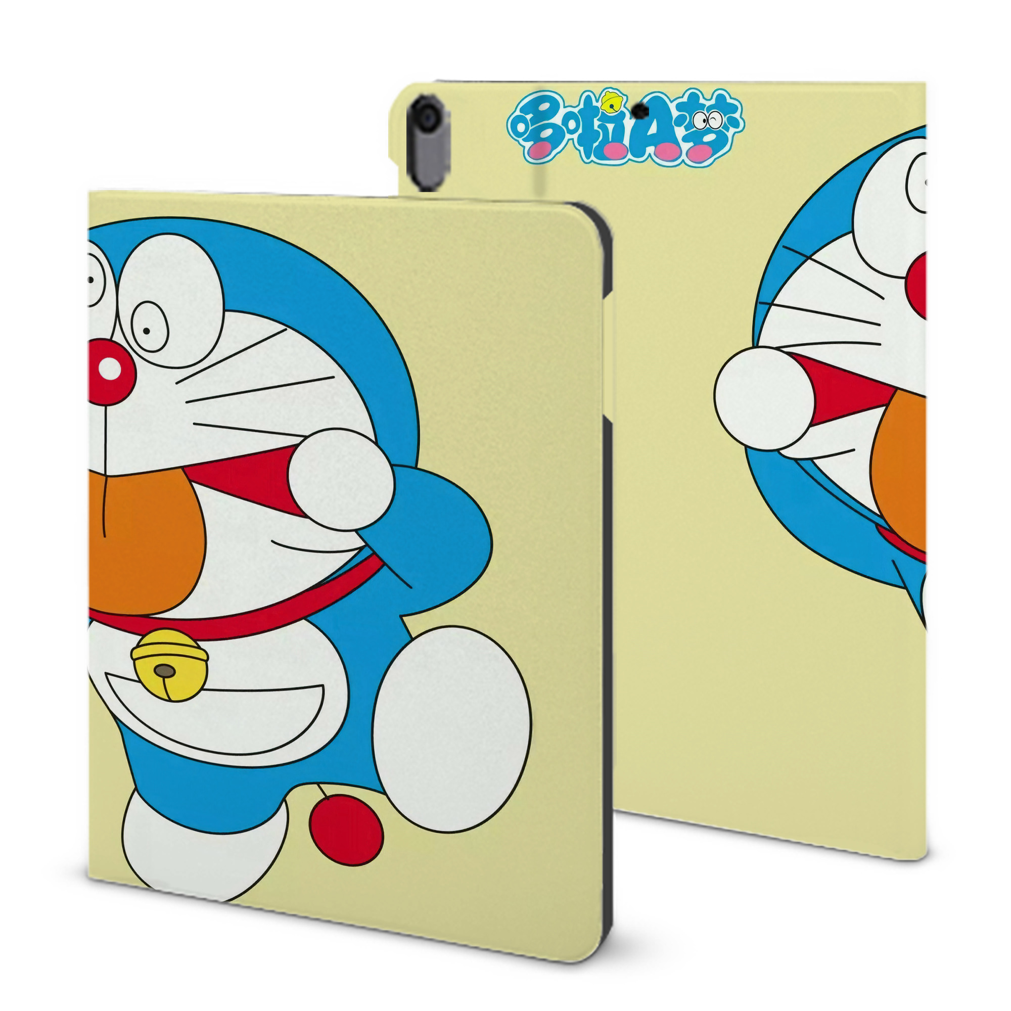（画像用） ドラえもん Doraemon IPad ケース ブック型 PUレザー TPU 耐衝撃 軽量 薄型 ペン収納なし 全面保護 IPad 各モデル対応
